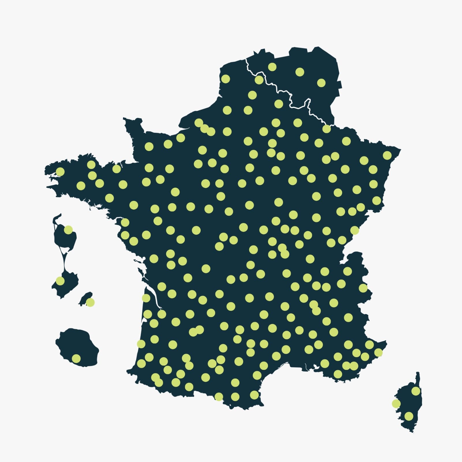 carte de france du multiclub resofit